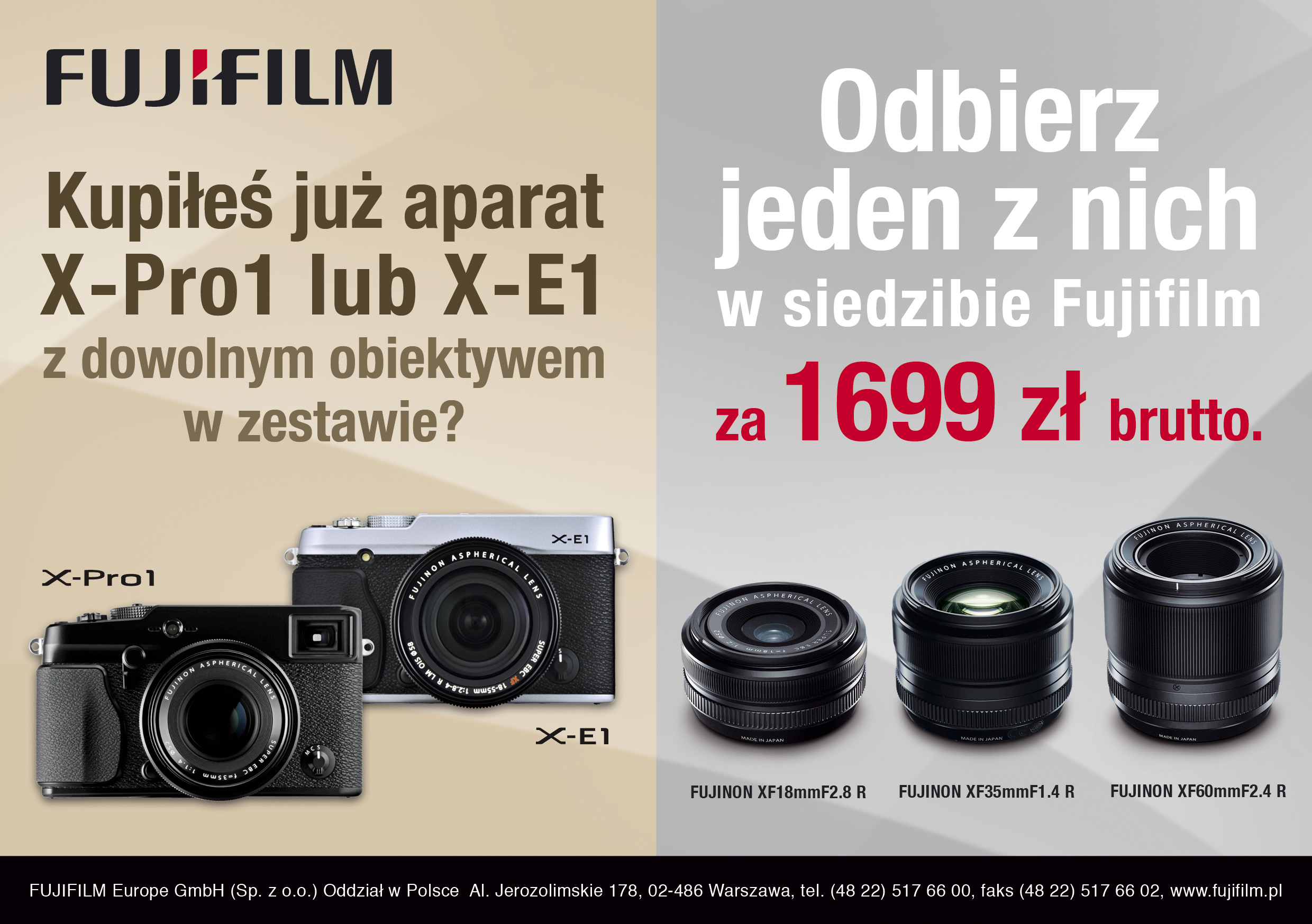 Fujifilm promocja obiektywów