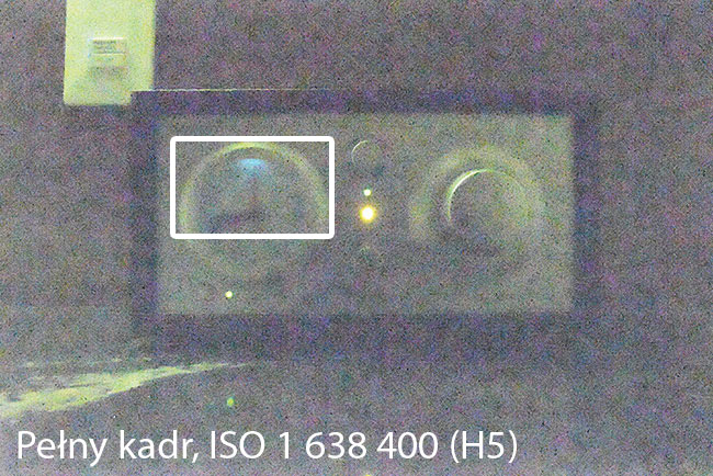 Do ISO 6400 moemy swobodnie korzysta z dobrodziejstw matrycy. ISO 25 600 w wielu sytuacjach te bdzie uyteczne, a powyej to ju tylko kwestia naszej desperacji. Najwysze czuoci (od H1.0 do H5.0) zostawmy raczej dla filmujcych, cho gdy interesuje nas zarejestrowanie jedynie konturów obrazu to spokojnie moemy korzysta te z niekalibrowanej czuoci H5.0, które to wzmocnienie mona by przypisa wartoci ISO 1 638 400, co robi wraenie.