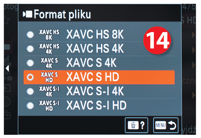 SONY A& R V formaty plików wideo 