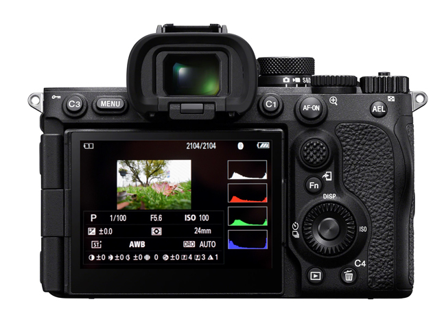 Sony A7R V od tyu