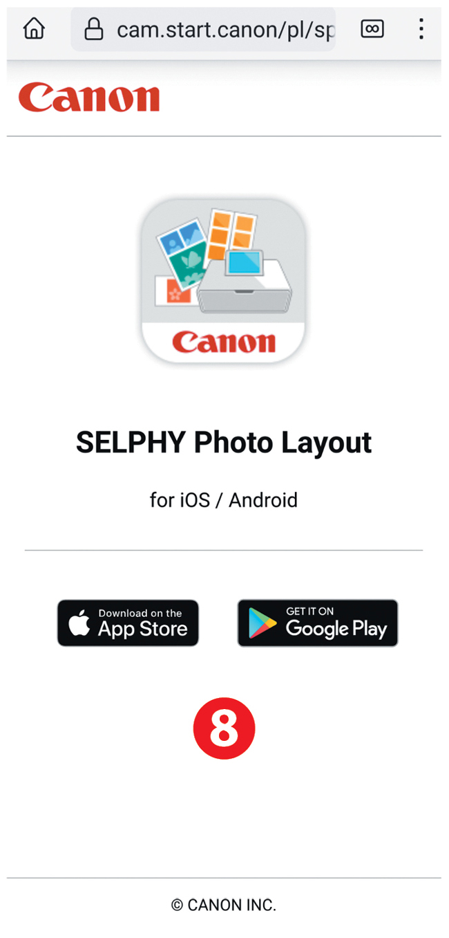 Canon selphy Layout