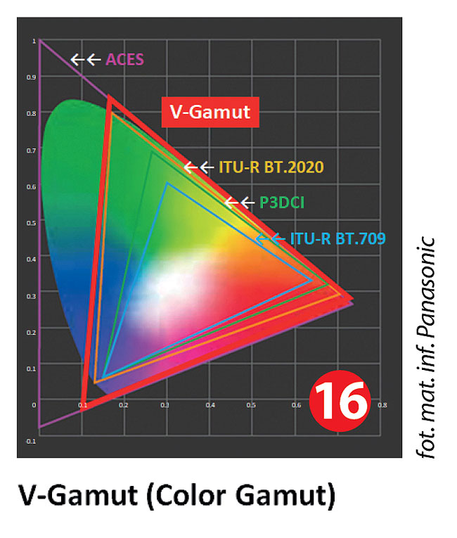 test Panasonic S5 II gamut barwny