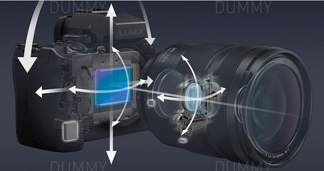 Stabilizacja kierunki panasonic s5 II