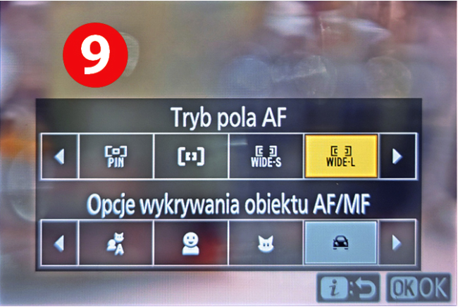 System AF Nikona Z f wykrywa ludzi, zwierzta, pojazdy, ptaki i samoloty