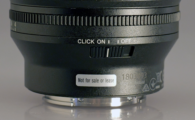 Sony 20-70 mm f/4 Click