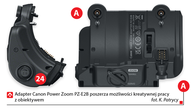 Adaptery typu Zoom Canon PZ-E2 i Canon PZ-E2B