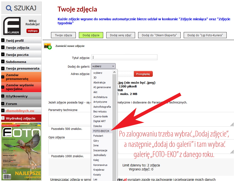 Dodaj zdjcie do Foto-Eko'24