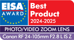 Canon RF 24-105mm F2.8 L IS Z EISA AWARDS 2024-2025