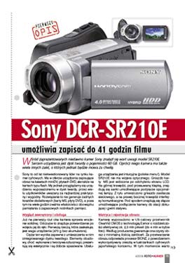 Sony DCR-SR210E