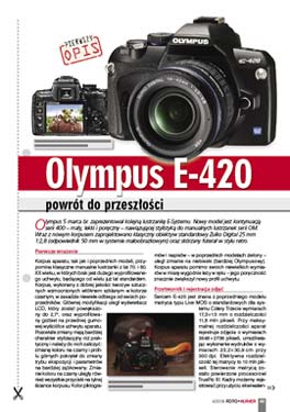 Olympus E-420 - opis