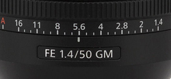 Sony FE 50 mm f/1,4 GM wporwnywarce