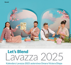 Let’s Blend Kalendarz Lavazza 2025 ze zdjciami Omara Victora Diopa