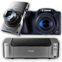 Nowe aparaty Canona zserii PowerShot iIXUS oraz drukarki PIXMA PRO