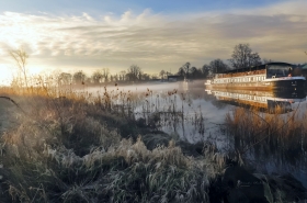 Klimatyczny poranek nad Wart.